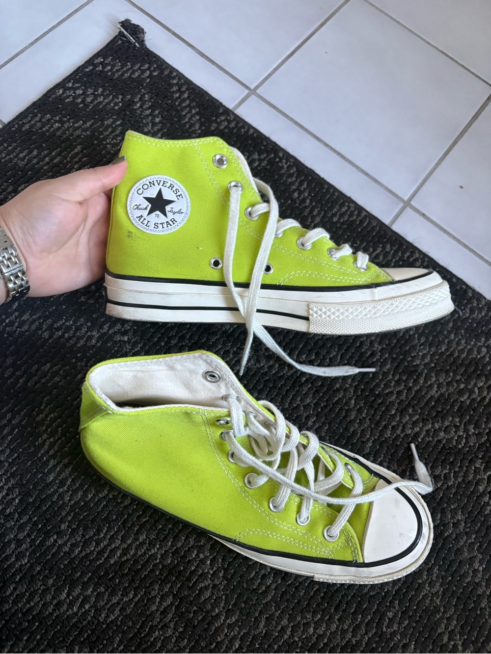 Converse Woman Chuck Taylor All Star High Top Sneakers - Neon Green